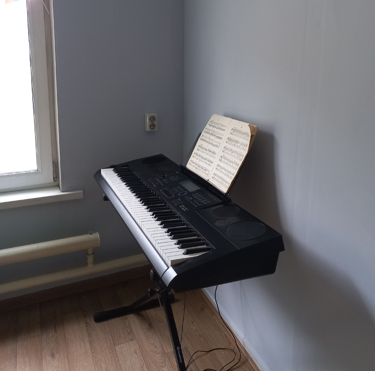 А это мой синтезатор, на котором я уже полгода не играю 🤦‍♀