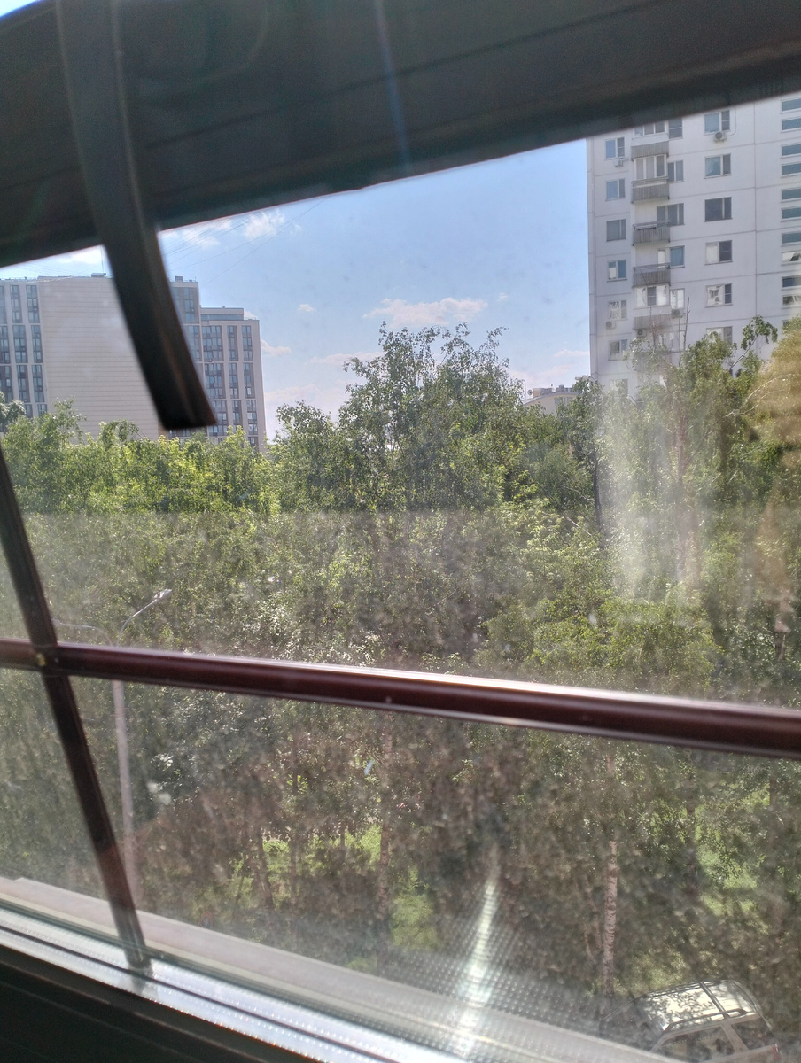 Вон туда нам и ткнула пальцем, за берёзы 