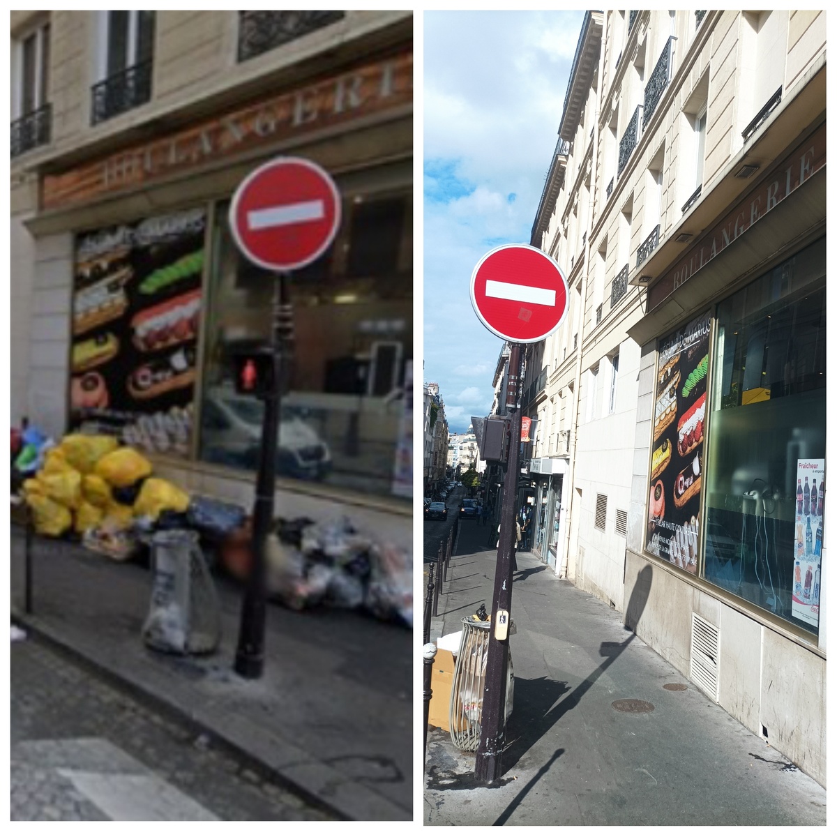 Слева - скриншот, присланный читательницей, с гугл мэпс. Качество не очень хорошее, но ситуация ясна. Справа - сегодня. Думаю, никто не будет спорить с тем, что это одно и то же место? Листайте галерею.