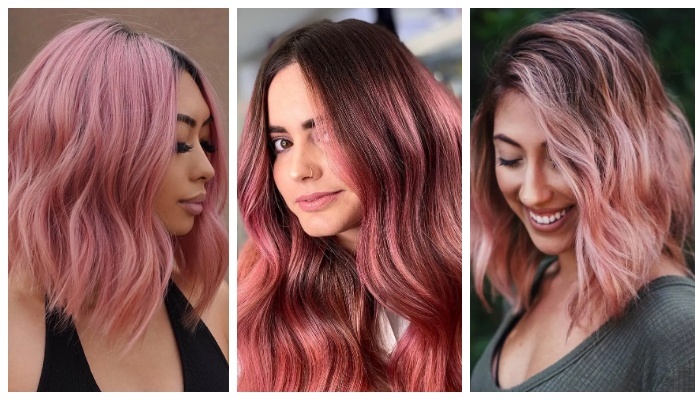 Один из трендов в окрашивании волос - Rose Gold Hair, или Розовое Золото. Этот оттенок уже был популярен ранее, но сейчас он приобрел более нежный, глубокий и привлекательный вид.