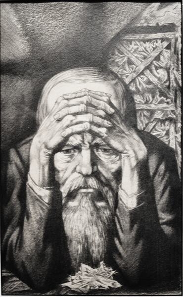 
 С.Косенков, илл. к "Преступленю...", портрет Достоевского
