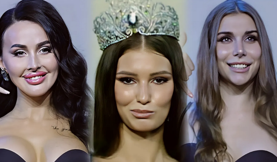 слева-направо победительницы "Мисс Москва" с 2022 по 2024 годы 