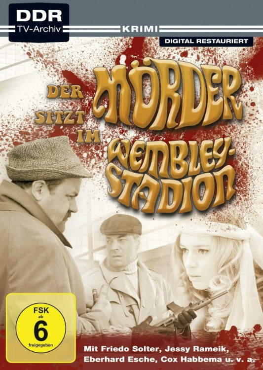 Постер фильма "Преступник сидит на стадионе Уэмбли" взят для иллюстрации из Яндекс Картинки.