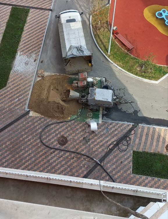 Создание цементно-песчаной смеси