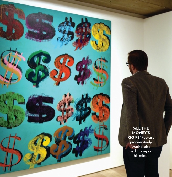 ‘ALL THE MONEY’S GONE’ На фото: пионер поп-арта Энди Уорхол тоже думал о деньгах. Скрин