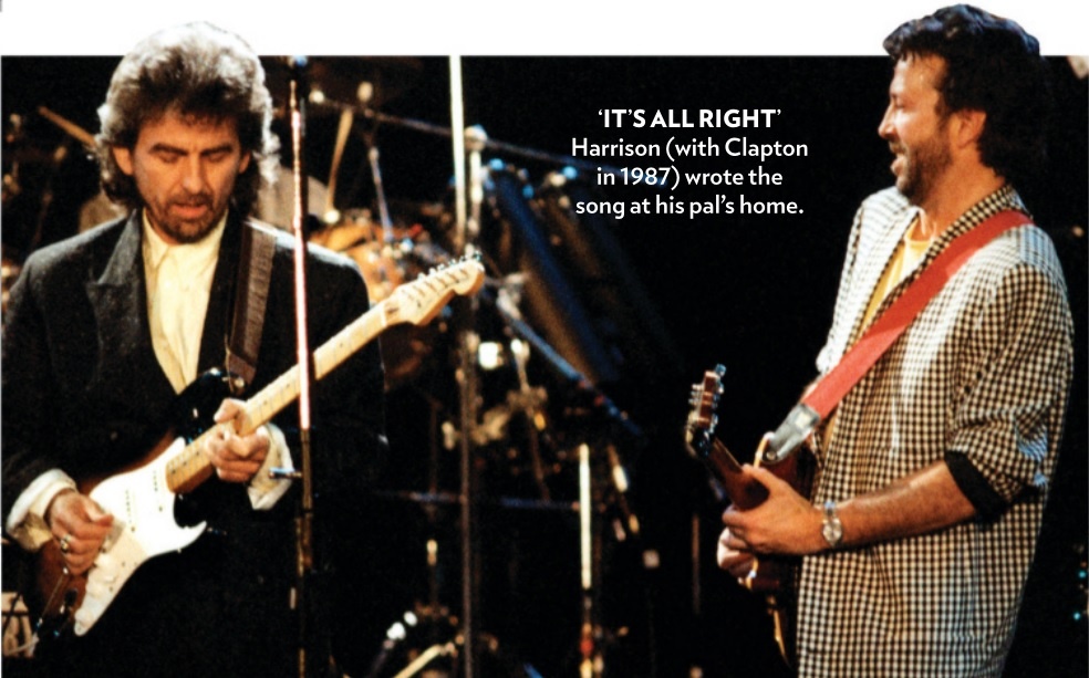 ‘IT’S ALL RIGHT’ Харрисон (на фото: он с Клэптоном в 1987 году) написал песню в доме своего приятеля. Скрин