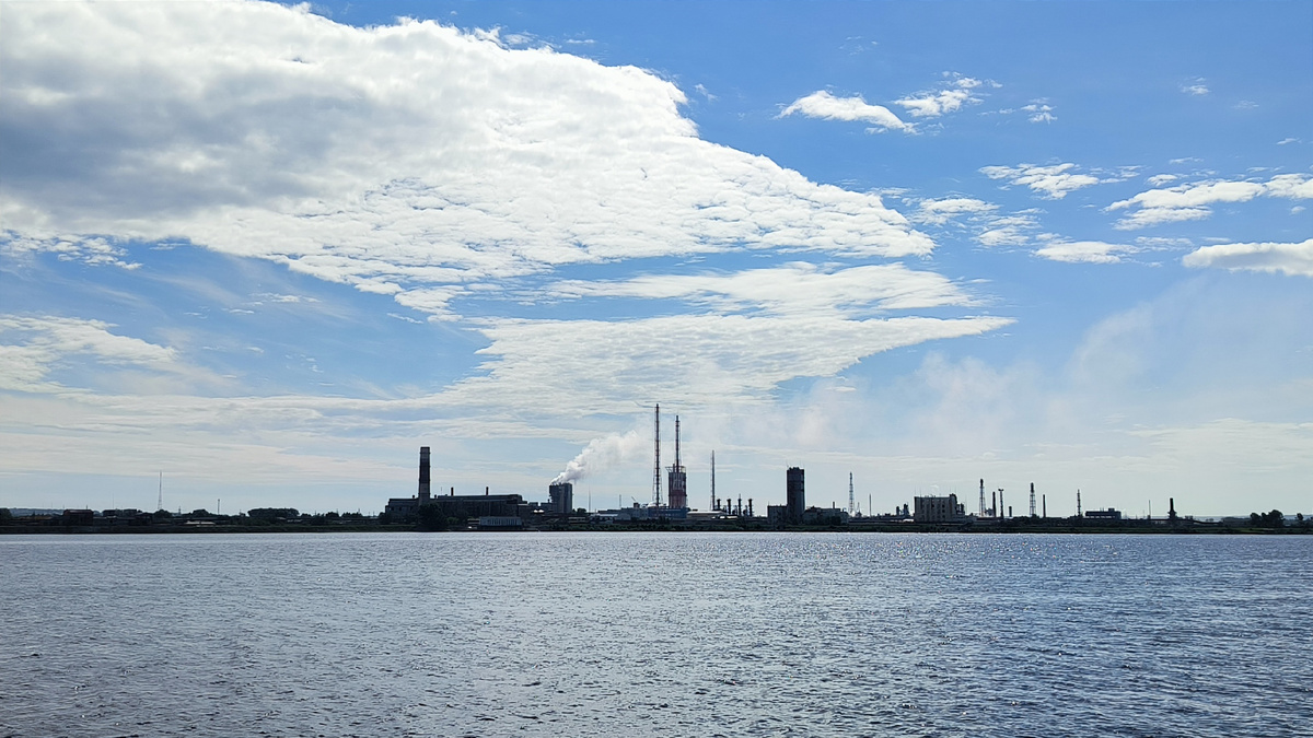 Вид на город Березники со стороны Усолья.