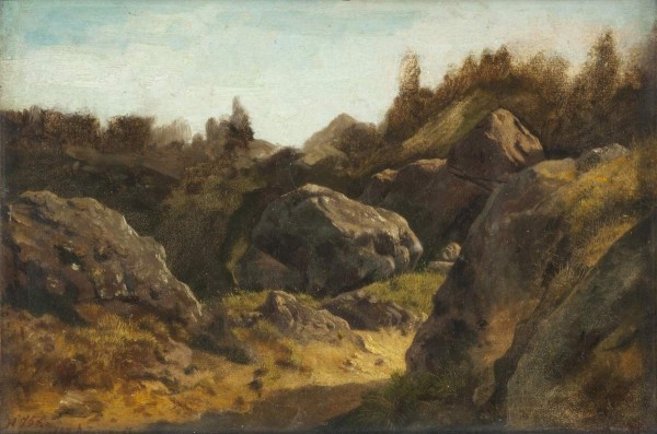 Ф. Васильев "На острове Валааме. Камни", 1867 год