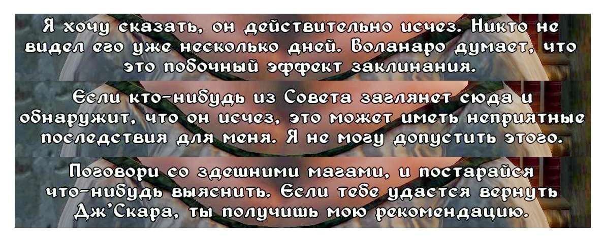 Квест найди кота Гильдии Магов Брумы. Главы отделений гильдий в Чейдинхоле больше никаких заданий не выдавали. Орк из Гильдии Бойцов сказал мне, что следующий контракт я смогу получить лишь в Анвиле.-2-3