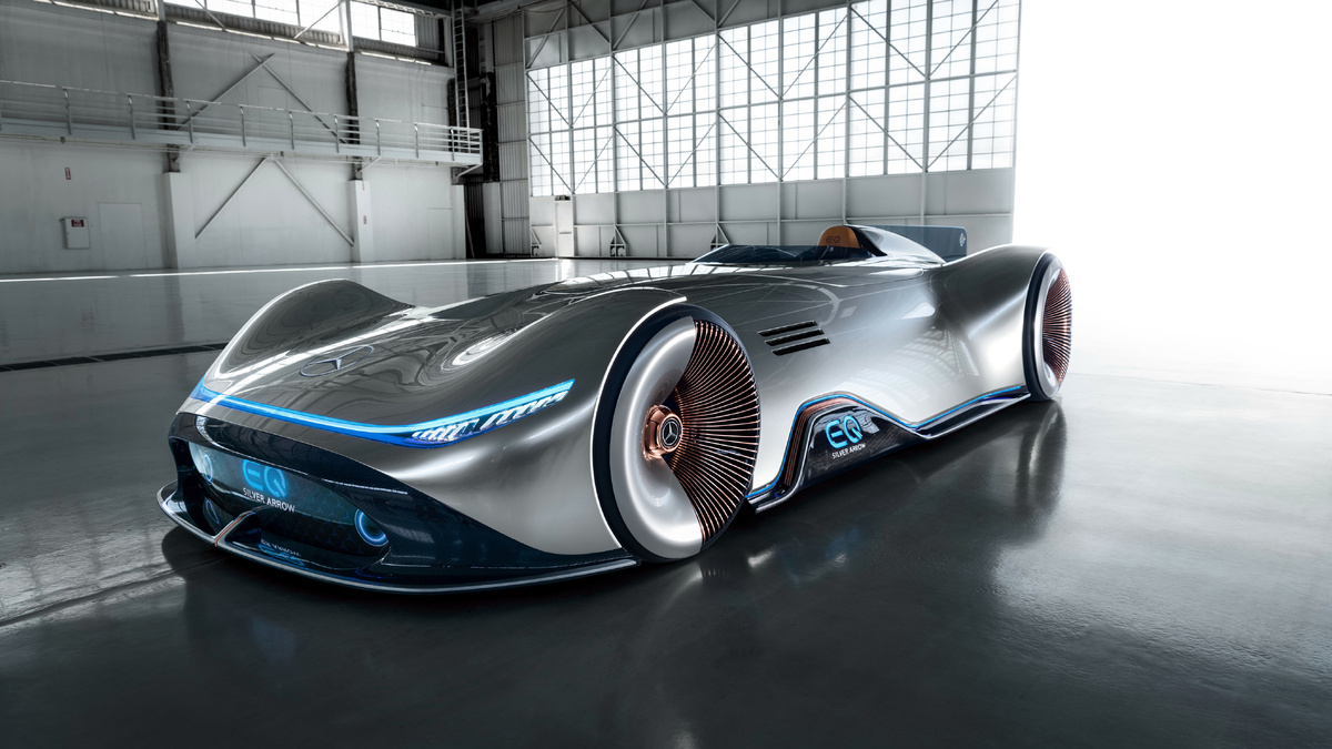  Электрокар Mercedes Benz Vision EQ Silver Arrow