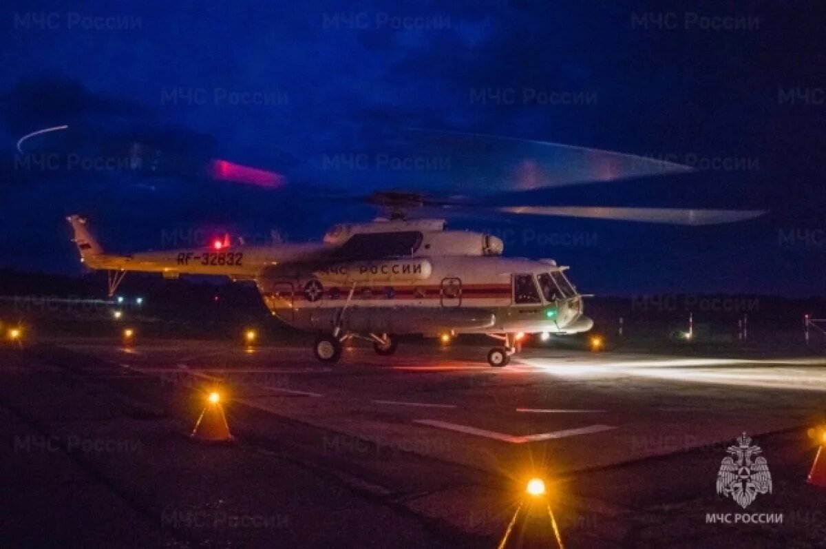    В Тверь вертолётом Ми-8 был доставлен двухлетний мальчик