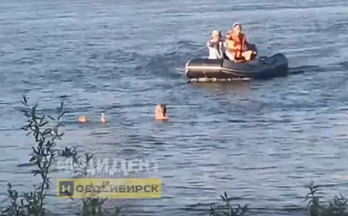 Кадр из видео: Инцидент Новосибирск
