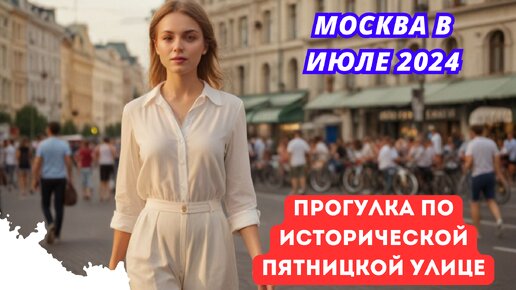 Москва в Июле 2024: Прогулка по Исторической Пятницкой Улице 🌆