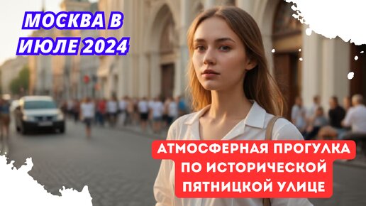 Москва в Июле 2024: Атмосферная Прогулка по Исторической Пятницкой Улице