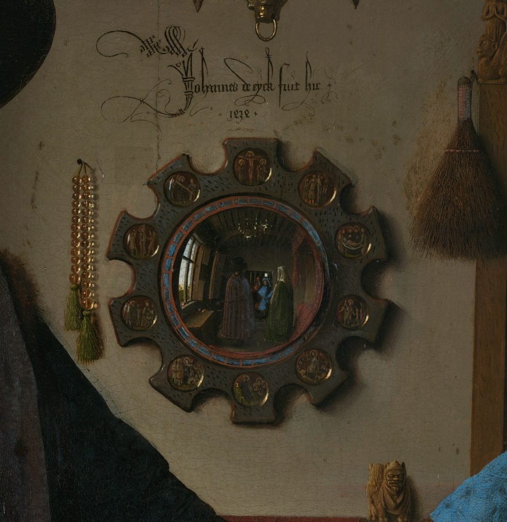 Ян ван Эйк. Портрет четы Арнольфини. 1434. Фрагмент 