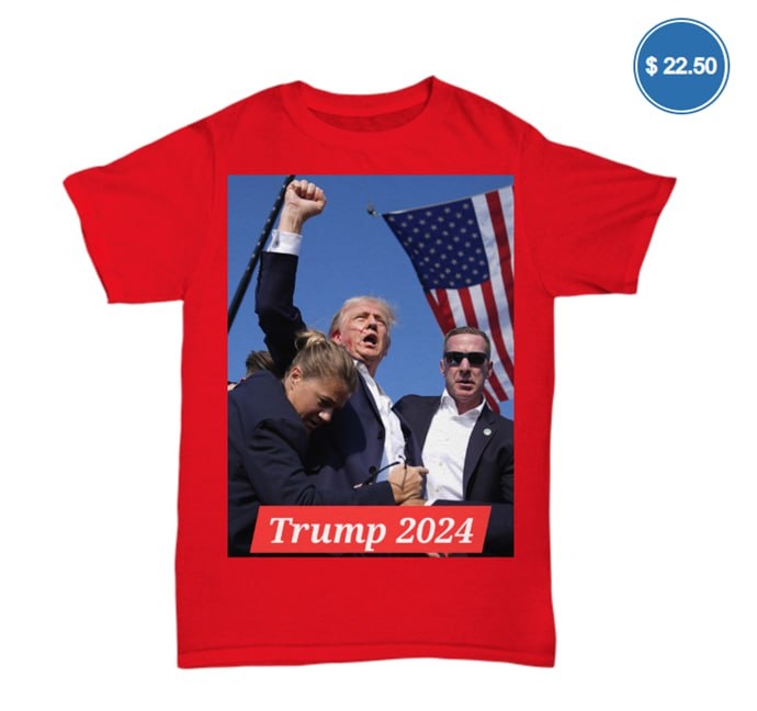 Футболка с раненым трампом
