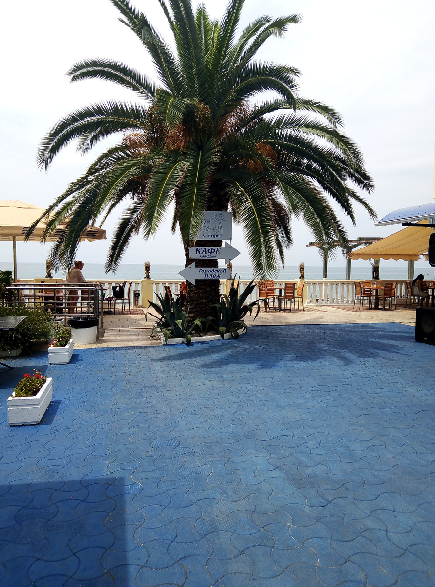 Фото автора. Веранда у моря. 