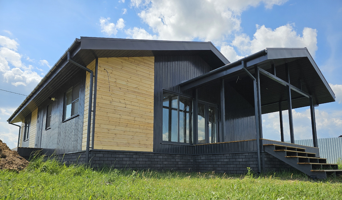 Один из завершенных проектов каркасного дома Мастер-дом36 в 2024 году