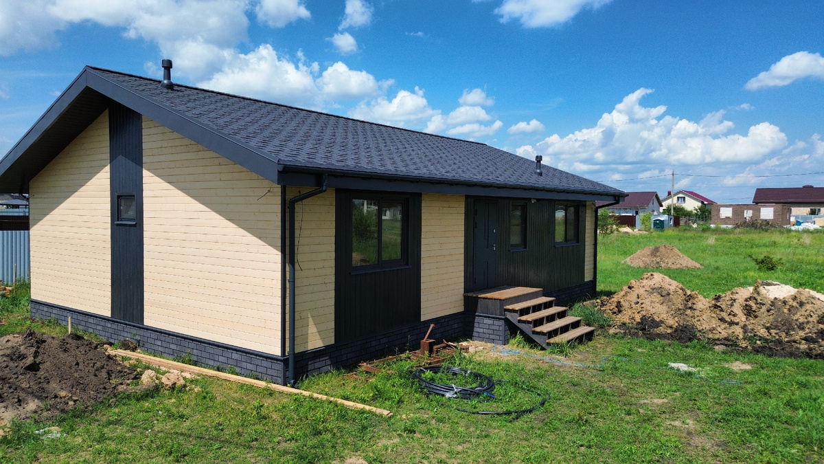 Один из завершенных проектов каркасного дома Мастер-дом36 в 2024 году