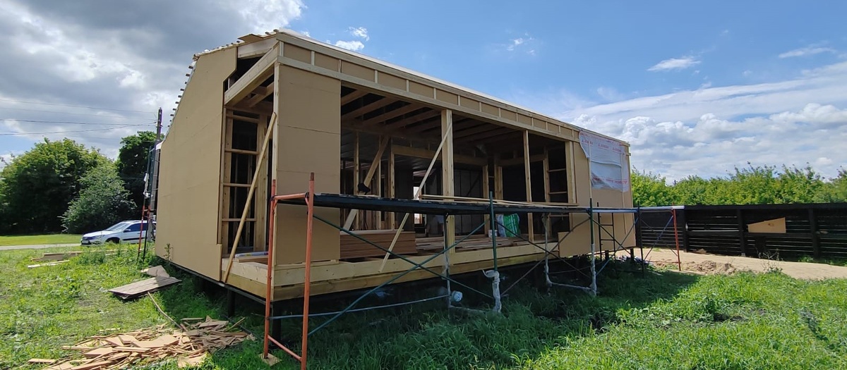 Один из строящихся проектов каркасного дома Мастер-дом36 Воронеж 2024