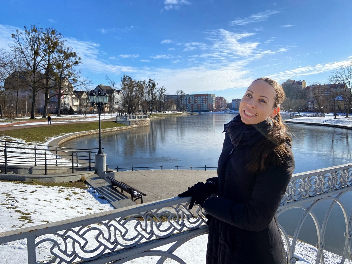 Калининград. Пруд Верхний, на Лебедином мосту.
