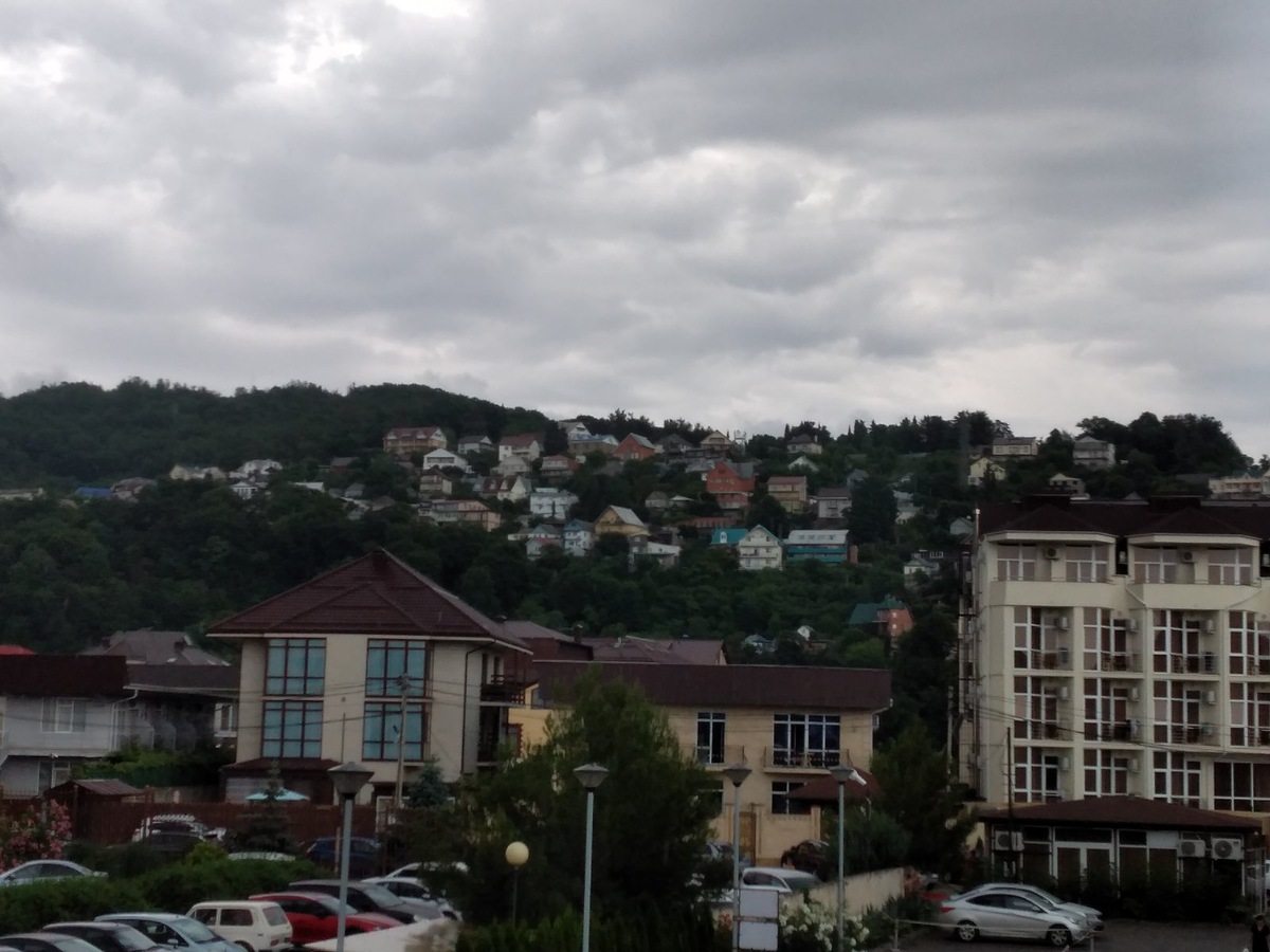 Лазаревское, вид с балкона 