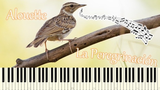 П.Мориа/А.Рамирес - Alouette/La Peregrinación) (В мире животных) piano tutorial [НОТЫ + MIDI]