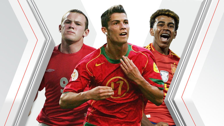    Уэйн Руни, Криштиану Роналду и Ламин Ямаль.Reuters Getty Images