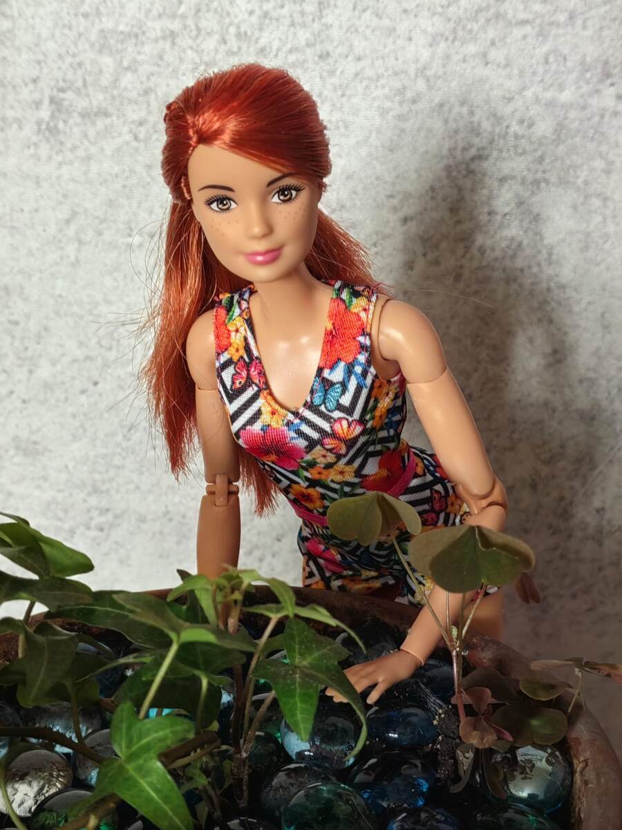 Barbie Безграничные движения голубой топ DPP74