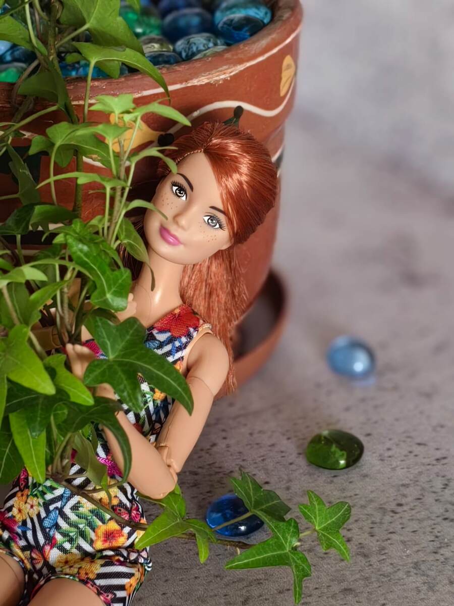 Barbie Безграничные движения голубой топ DPP74