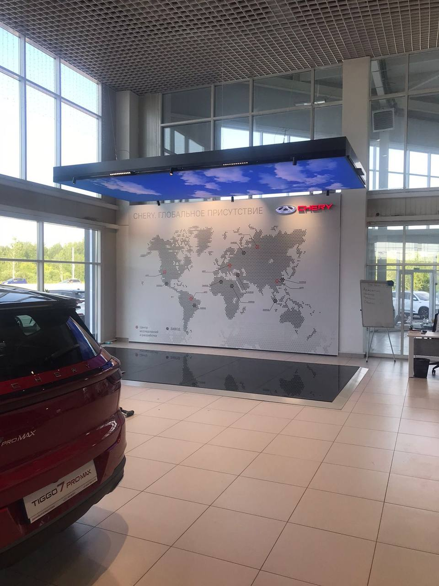 Объемные световые буквы для автосалона