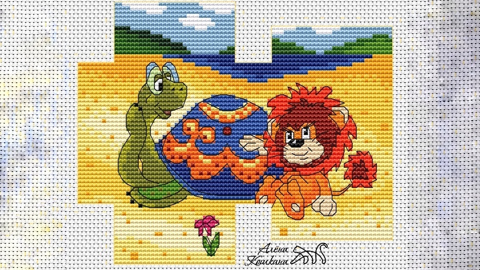 превью схемы конфеты "Я на солнышке лежу", дизайнер Алёна Кошкина 