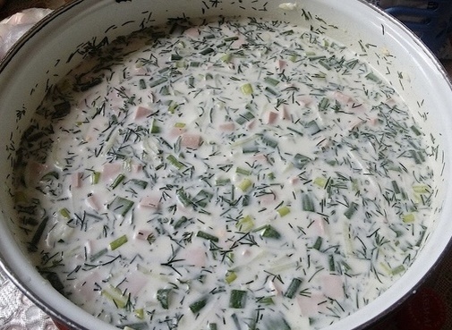 Окрошка в жару - кайф!