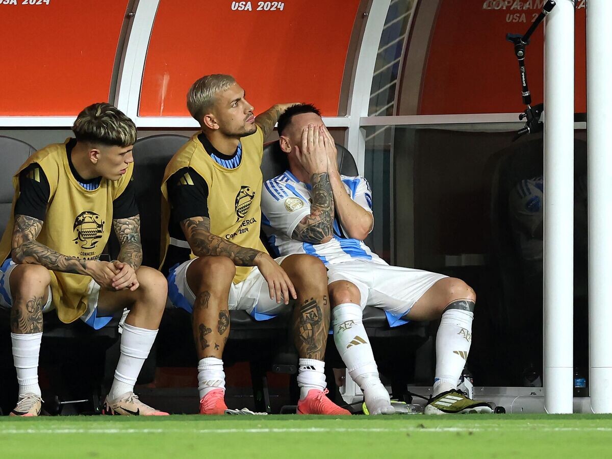    Нападающий сборной Аргентины Лионель Месси© AFP 2024 / CHARLY TRIBALLEAU