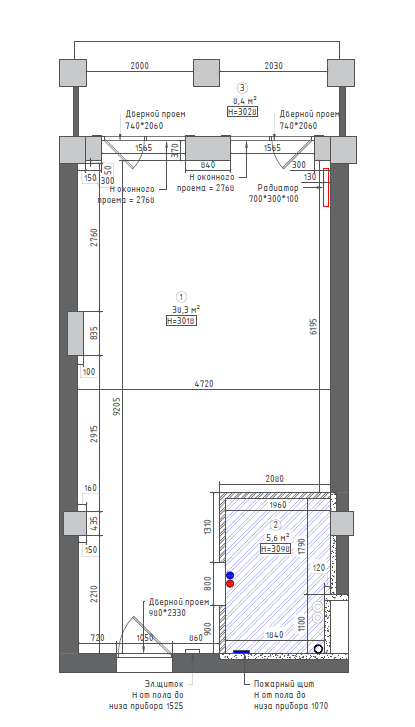 Обмерный план квартиры