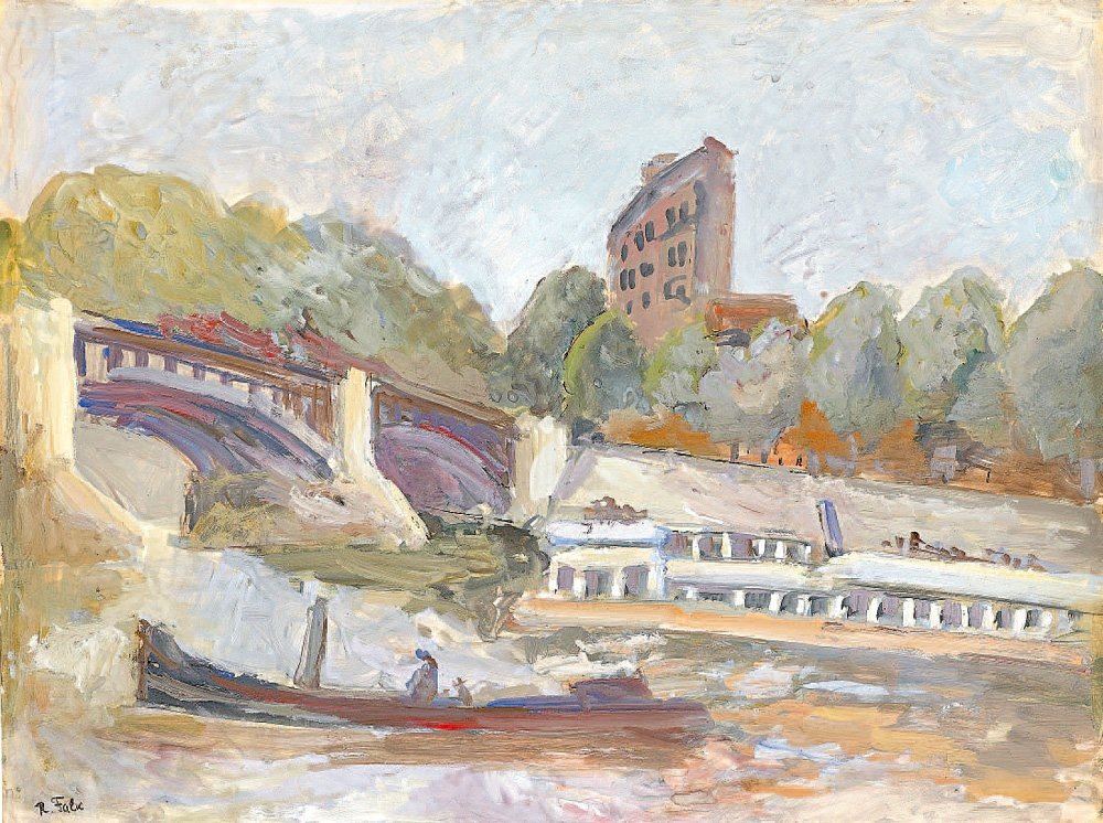 Р.Фальк. Париж. Сена. 1936. Из коллекции Юникредитбанк