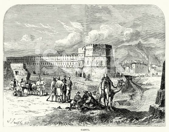 Кабул начала XIX века. Источник: explore/first-afghan-war