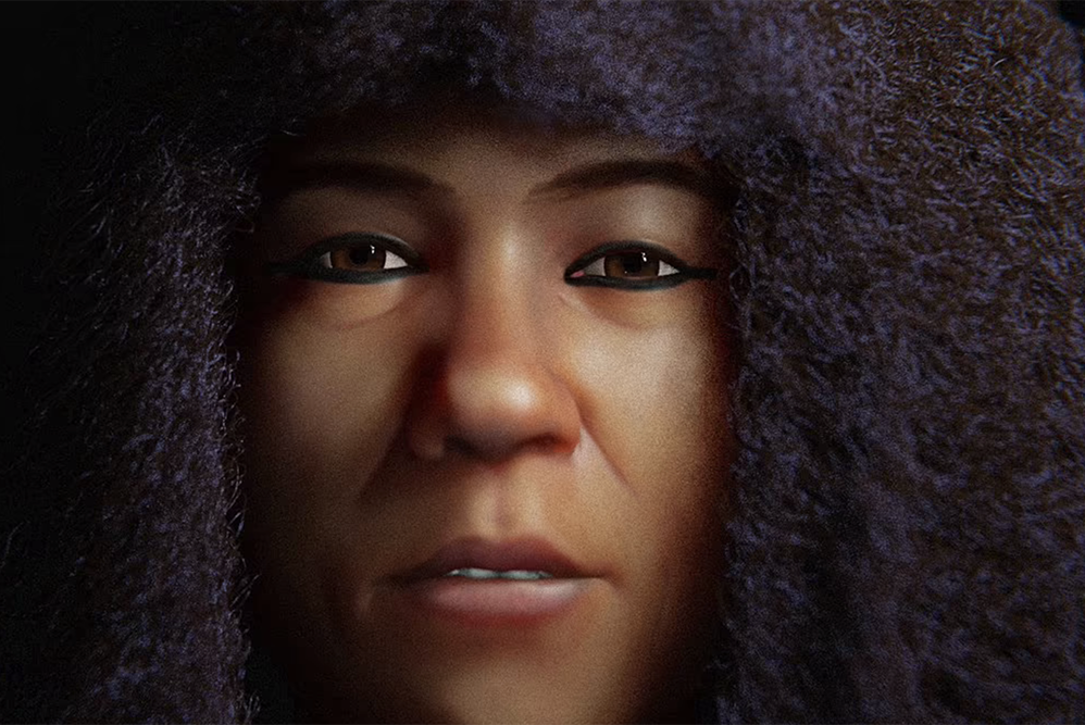 Томография лица женщины, умершей и мумифицированной в Египте 1500 лет назад, позволила реконструировать ее черты без разматывания самой мумии. Выяснилось, что у нее были короткие вьющиеся волосы.