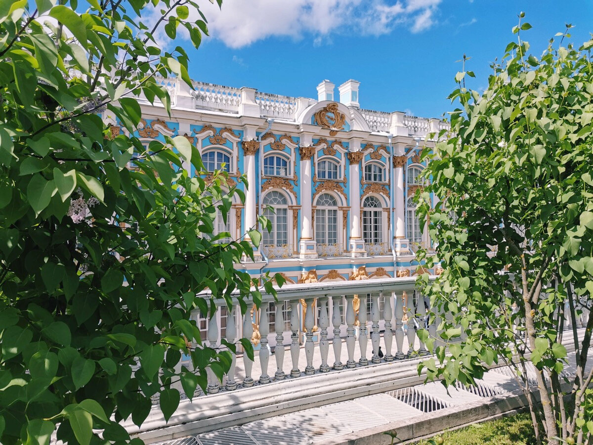 Вид на дворец со стороны Агатовых комнат