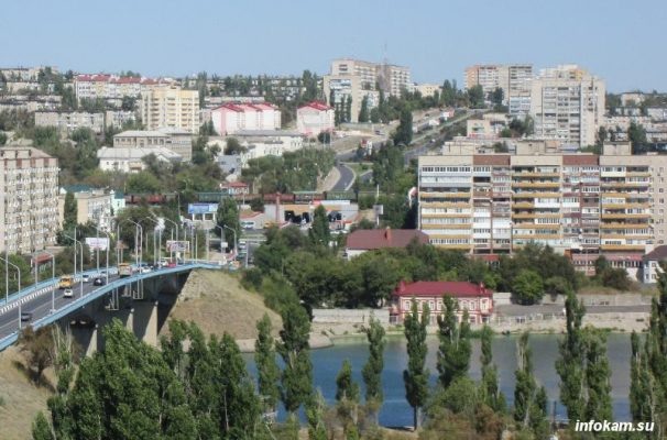    Камышин. Вид на северную часть через реку Камышинку