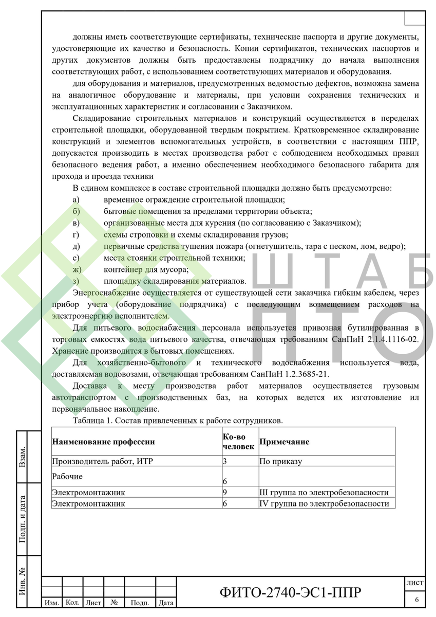 ППР на устройство внутриплощадочных сетей электроснабжения 6кВ в г. Верхняя  Тура. Пример работы. | ШТАБ ПТО | Разработка ППР, ИД, смет в строительстве  | Дзен