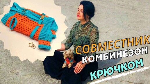 Совместник по вязанию крючком — комбинезон (ромпер) САФАРИ для собак