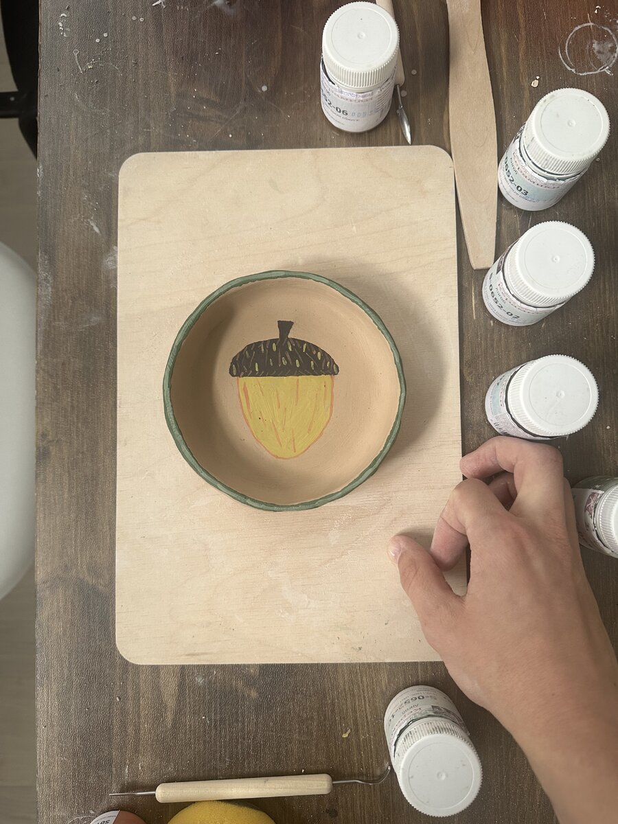 Готовое изделие перед сушкой и обжигом.