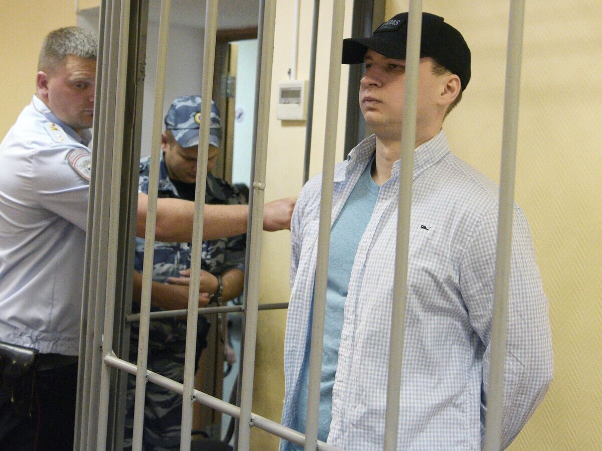    Гражданин США Роберт Гилман на заседании в Центральном районном суде Воронежа© РИА Новости / Андрей Архипов