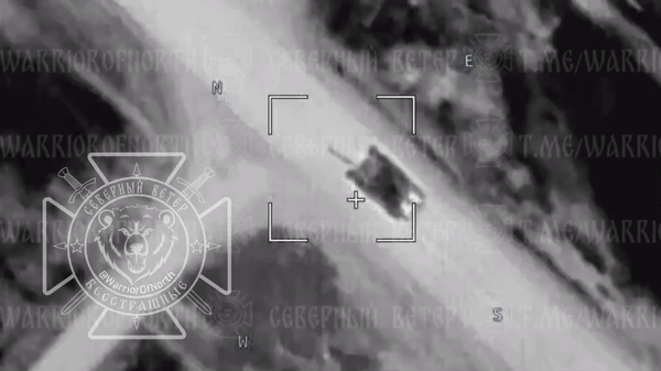 ЧЕРЕЗ МГНОВЕНИЕ ВРАЖЕСКИЙ ТАНК БУДЕТ УНИЧТОЖЕН. СКРИН С ТГ-КАНАЛА "СЕВЕРНЫЙ ВЕТЕР"