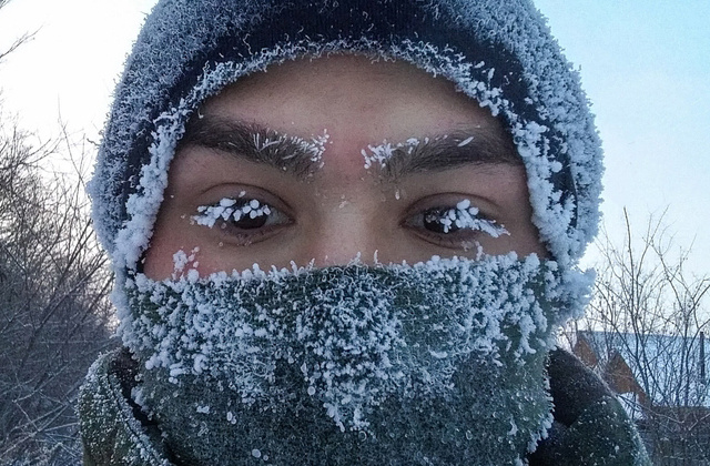 Температура воздуха -57°С