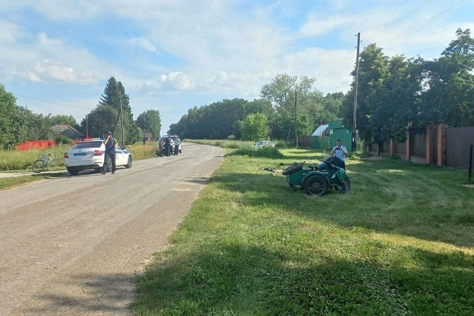    Мотоциклист разбился на дороге в Ордынском районе Новосибирской области. Фото: ГИБДД России по Новосибирской области.