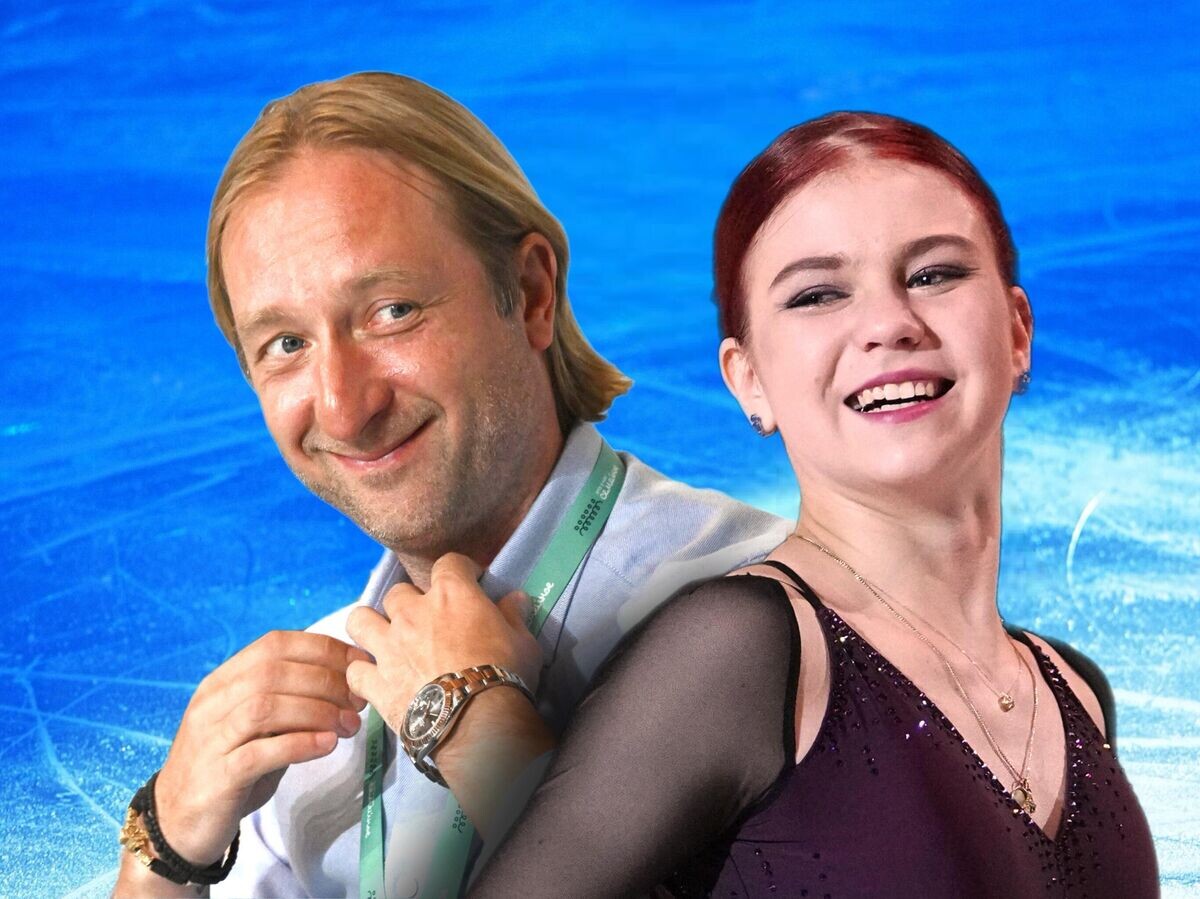    Евгений Плющенко и Александра Трусова© Иллюстрация РИА Новости . РИА Новости / Кирилл Каллиников / Александр Вильф