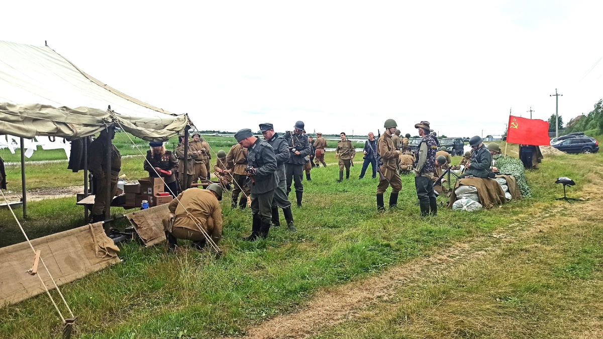    В Шапше провели реконструкцию боя, посвящённую подвигу Ивана Лыткина