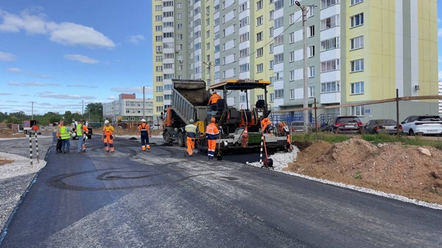    В Чистых Прудах начали асфальтировать новую улицу